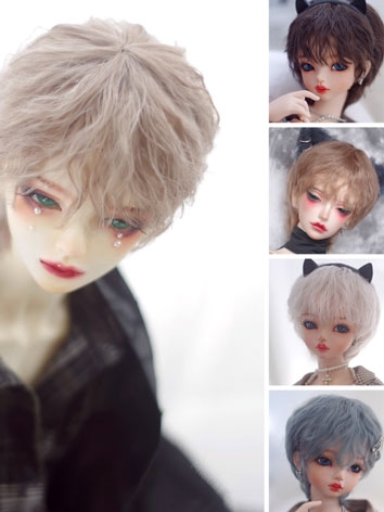 BJD Wig Short Curly High Te...