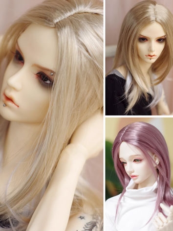 BJD Wig Long Straight Cente...