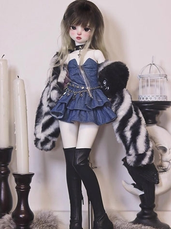BJD Clothes Western Denim S...
