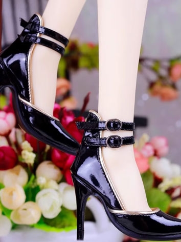 BJD Shoes Black Patent Leat...