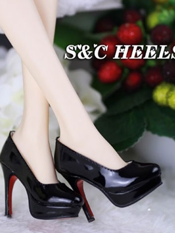 BJD Shoes Black Patent Leat...