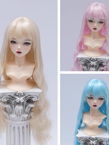 BJD Wig Center Part High Te...