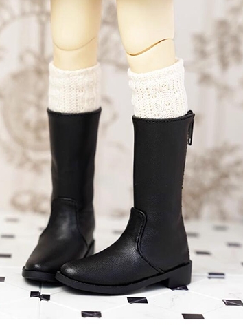 BJD Shoes Black White Boots...