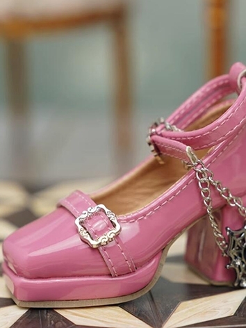 BJD Shoes Thick Sole High Heel Shoes for MSD Size Ball-jointed Doll