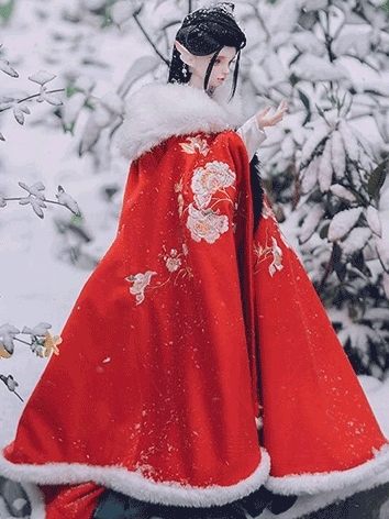 BJD Clothes Ancient Style Embroidery Cloak for SD Size Ball-jointed Doll
