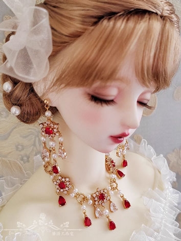 BJD Decoration Retro Red Zi...