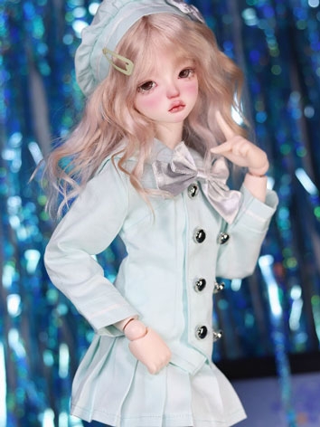 BJD Clothes Light Green Sch...