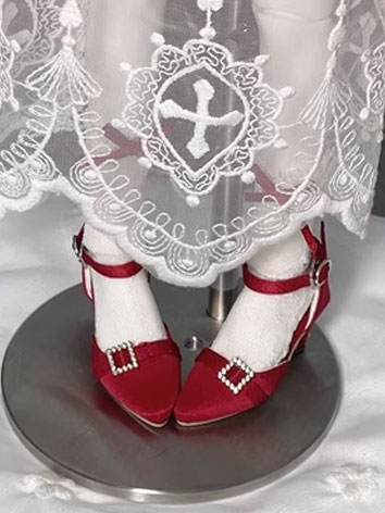 BJD Doll Shoes Silk High He...