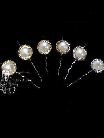 BJD Accessories White Pearl...