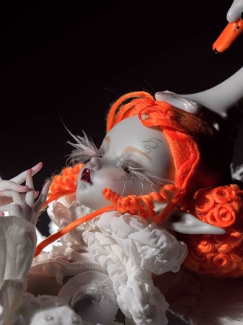 BJD Fullset White Swan 45.7cm Girl Ball Jointed Doll