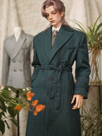 BJD Clothes Dark Green Over...