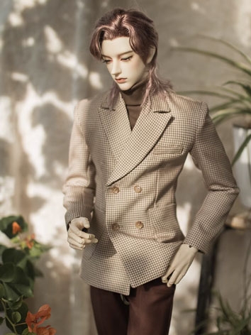 BJD Clothes Plaid Suit Top ...