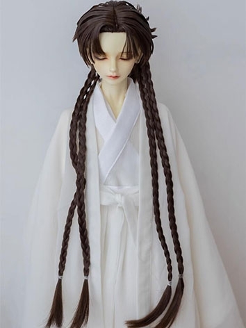 BJD Wig Milk Wolf Tail Long...