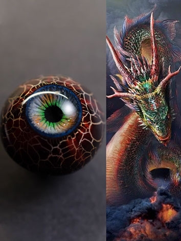 BJD Plaster Eyes [Flood Dragon] 8mm 12mm 14m 16mm 18mm 20mm Eyeballs for Ball-jointed Doll