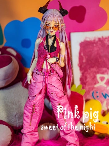 BJD Clothes Pink Pig Suit for SD IP EID Size Ball-jointed Doll