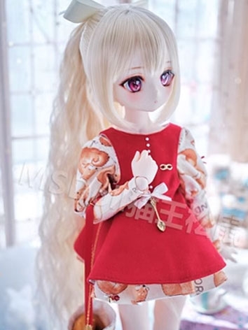 BJD Doll Wig Gold Long Curl...