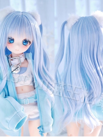 BJD Doll Wig Curly Long Hair for SD MSD Size Ball Jointed Doll