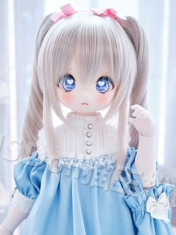 BJD Doll Wig Double Ponytai...