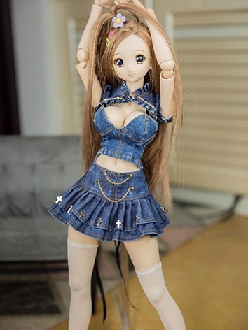 BJD Clothes Denim Sexy Skir...