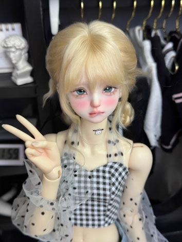 BJD Wig Bun Mohair Girl for...