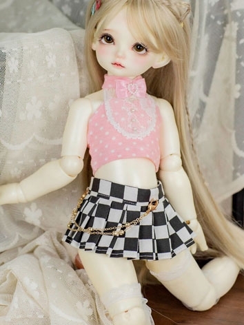 BJD Clothes Pink Dot Top fo...