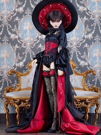 BJD Clothes Court Style Dress Suit for MSD SD POPO68 70cm ID75 Ball-jointed Doll