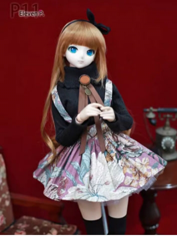 BJD Doll Clothes Retro Sweater Dress Suit Fit for SD Size Ball-jointed Doll