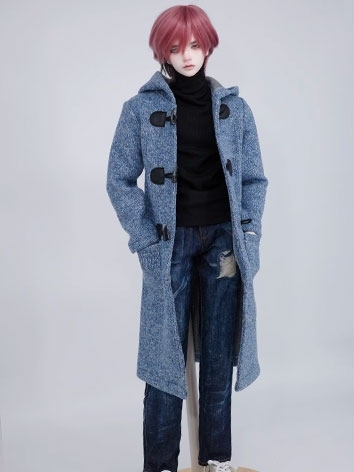 BJD Clothes Horn Button Long Coat A484 for MSD SD 70cm Loongsoul73 ID75 Size Ball-jointed Doll