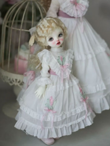 BJD Clothes White Dress Sui...