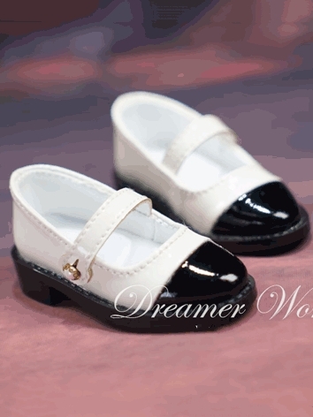 BJD Shoes Black and White L...