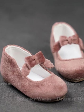 BJD Shoes Cute Fur Bowknot ...