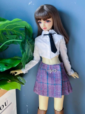 BJD Clothes Sweet Plaid Ski...