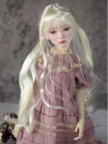 BJD Wig Soft Long Bunches C...