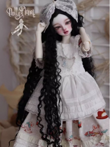 BJD Wig Soft Long Curly Hai...