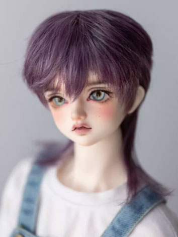 BJD Wig Milk Wolf Tail Shor...