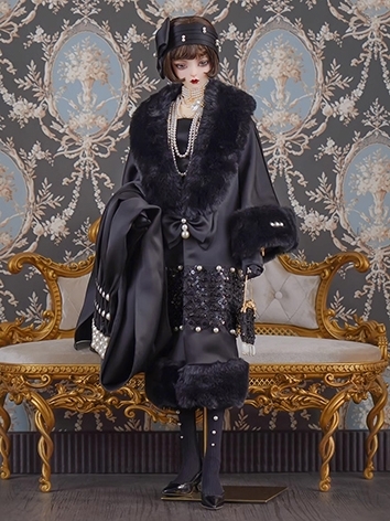 BJD Clothes Xi Xi Na Embroidery Pearl Dress Suit for SD POPO68 70cm ID75 Ball-jointed Doll
