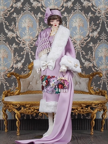 BJD Clothes Xi Xi Na Embroidery Pearl Dress Suit for SD POPO68 70cm ID75 Ball-jointed Doll