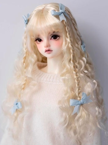 BJD Wig Milk Braid Long Cur...