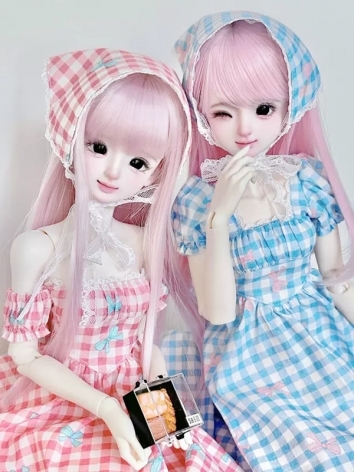 BJD Clothes Plaid Dress-Sum...