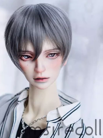 BJD Wig Gray Green Short Ha...