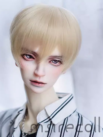 BJD Wig Gold Short Hair for...