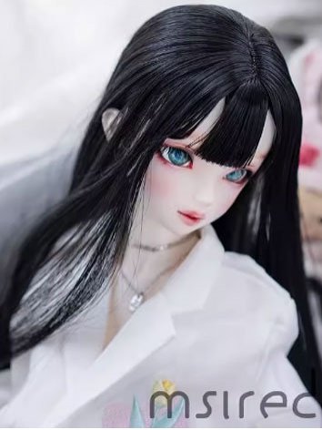 BJD Wig Black Long Straight...