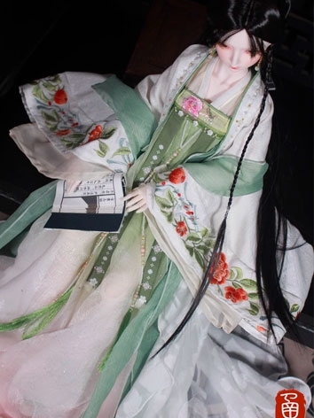 BJD Clothes Female Ancient Suit (Qing Qing )for AS58 Size Ball-jointed Doll