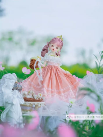 BJD Clothes Pink Anna Weste...