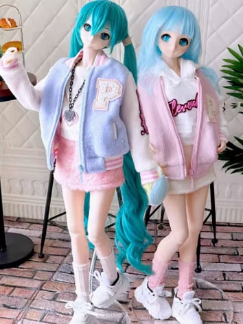 BJD Clothes Macaron Basebal...