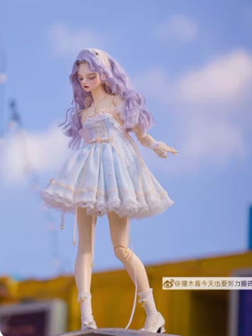 BJD Clothes  Light Blue Lolita Dress Set for SD Size Ball Jointed Doll