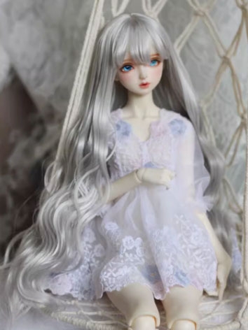 BJD Wig Female Silver Gray ...