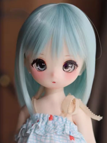 BJD Wig Blue Green High Tem...