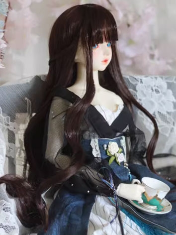 BJD Wig Dark Brown Female B...