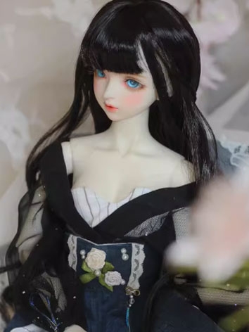 BJD Wig Female Black Braid ...